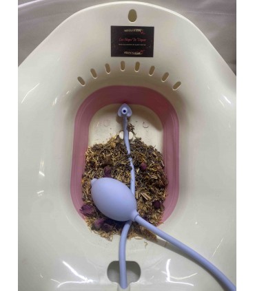 Siège à vapeur vaginale + Herbes Bio